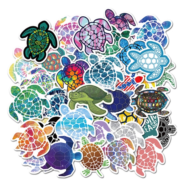 保護海洋,保護海龜,小琉球海龜,海龜贈品,海龜創意塗鴉貼紙41張不重覆