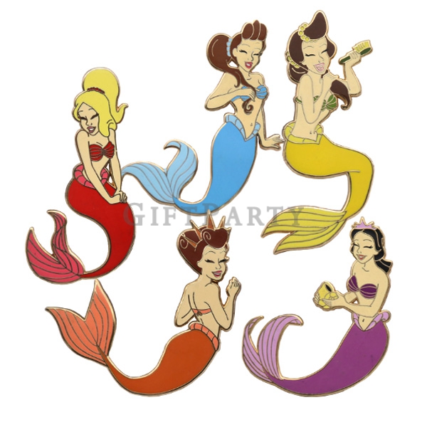 美人魚金屬徽章別針證章,美人魚課贈品,人魚禮品,人魚證照,-美人魚金屬徽章別針證章4