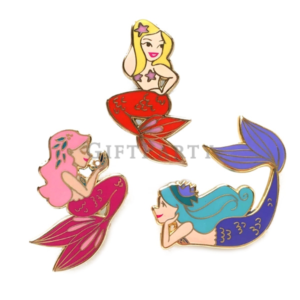 美人魚金屬徽章別針證章,美人魚課贈品,人魚禮品,人魚證照,-美人魚金屬徽章別針證章