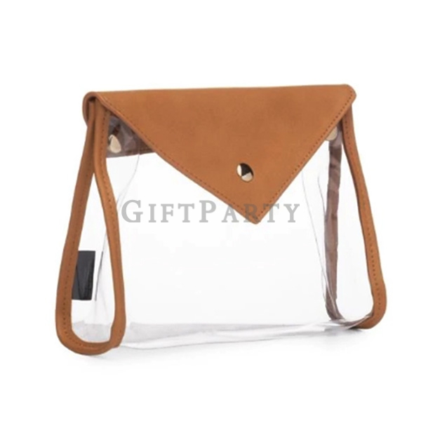 Transparent PVC wash bag cosmetic bag,洗潄包,客製化妝包,皮革透明PVC盥洗包化妝包