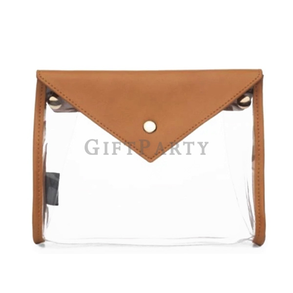 Transparent PVC wash bag cosmetic bag,洗潄包,客製化妝包,皮革透明PVC盥洗包化妝包