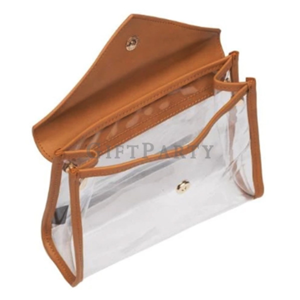 Transparent PVC wash bag cosmetic bag,洗潄包,客製化妝包,皮革透明PVC盥洗包化妝包