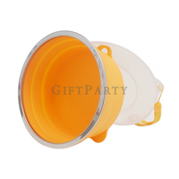 Collapsible Bowls Silicone Folding Travel Bowl with Lids,食品級矽膠折疊碗,