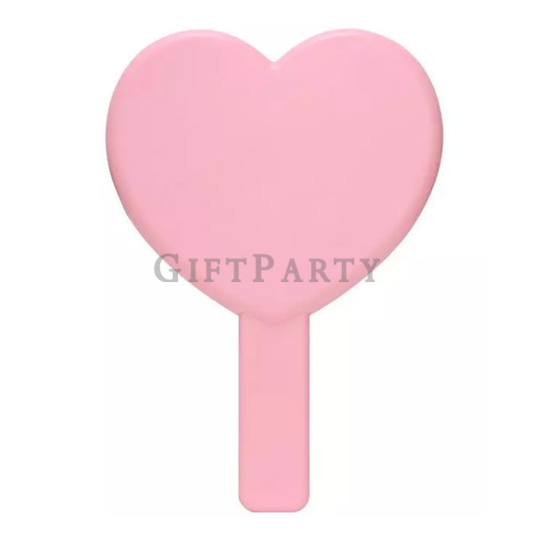 Heart Shape Hand Mirror Makeup Mirror,彩妝贈品,手拿鏡,日本少女品牌贈品,可愛贈品,雜誌附錄,醫美贈品,愛心心型手拿鏡