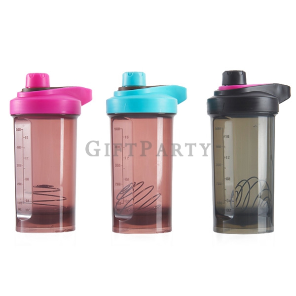 GYM sports plastic protein shake shaker water bottle,運動水壺,搖搖杯,蛋白粉杯,奶昔杯,搖搖杯運動水壺500ml