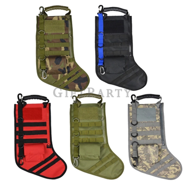 Military Tactical Christmas Stocking Bag,軍事迷贈品,軍事收納包,軍事掛袋,生存遊戲掛袋,迷彩戰術聖誕襪掛袋掛包,軍事贈品,swat包,swat背包,
