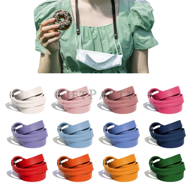 皮革口罩掛繩頸繩,Fashion leather mask lanyard neck strap, mask neck strap, Korean mask lanyard, gifts, gifts