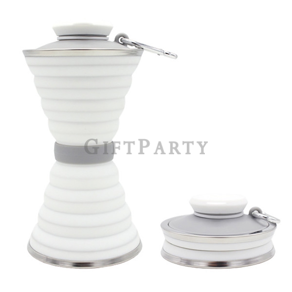 環保杯,折疊水杯,攜帶環保杯,耐熱環保杯,食品級可耐熱矽膠伸縮水壺水瓶3