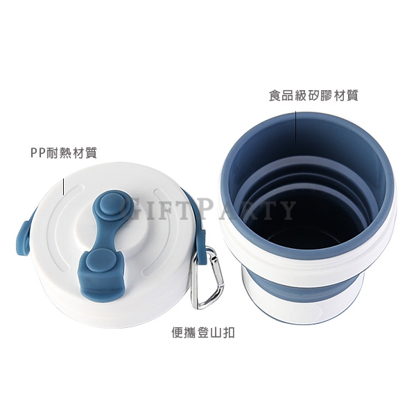 Food grade heat-resistant retractable coffee cup, take-out cup, environmental protection cup with ha
