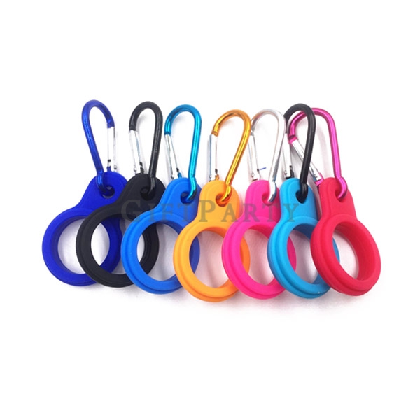 Outdoor Climbing Water Bottle Holder With Hang Buckle Carabiner Clip Key Ring Silicone Bottle Buckle