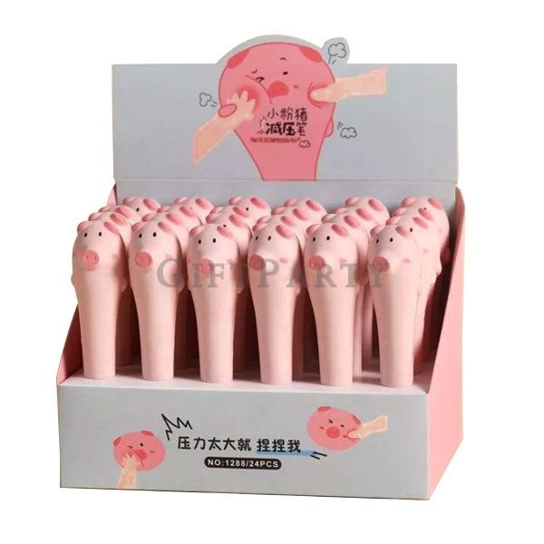 HJ7100424PEN01-可愛動物減壓筆柔軟慢回彈1