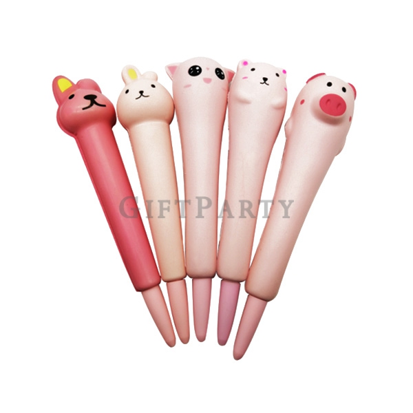 Rubbing Chubby Soft Decompression Rebounding Pen ,可愛動物減壓筆柔軟慢回彈3