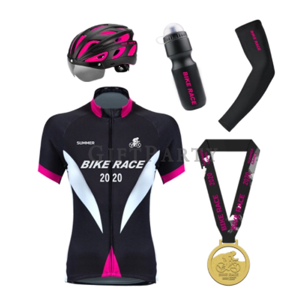 Road bike supply kit helmet water bottle medal,公路自行車補給包頭盔水壺獎章