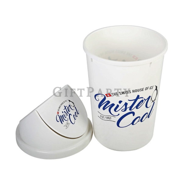 Advertising gifts, promotional gifts, custom,客製垃圾筒,啤酒贈品,通路贈品,廣告活動贈品,50L圓形搖擺蓋垃圾桶冰桶