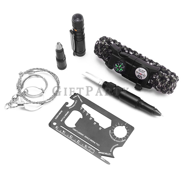 Outdoor equipment, camping equipment, mountaineering equipment, military equipment,戰術工具筆手環套裝禮盒3