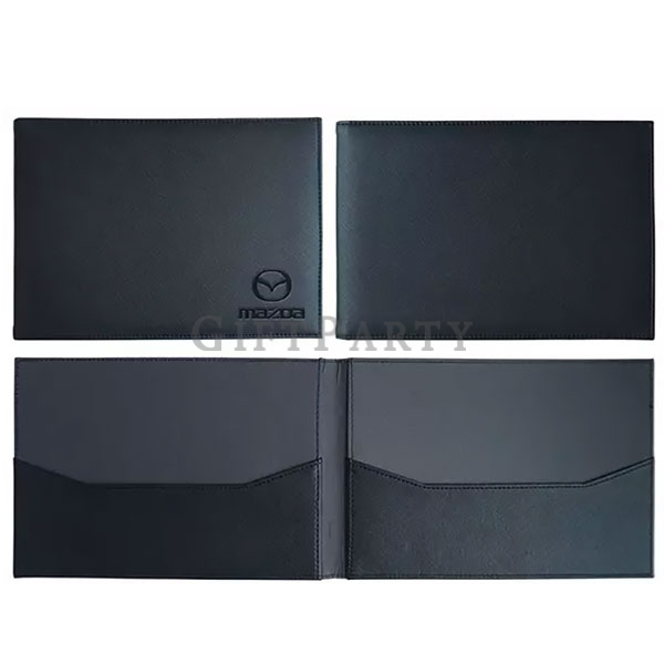 汽車資料夾,皮革資料夾,交車禮,皮革汽車證件資料夾手冊夾, pu leather car document manual holder folder