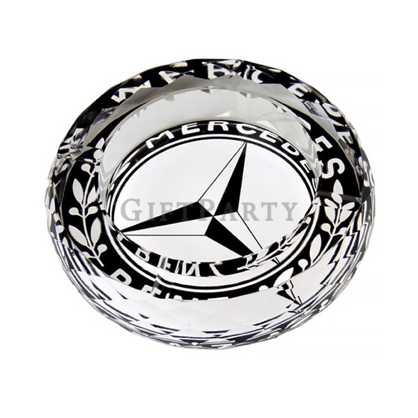 Ashtray smoke absorbing custom logo,水晶玻璃菸灰缸圓形15cm2