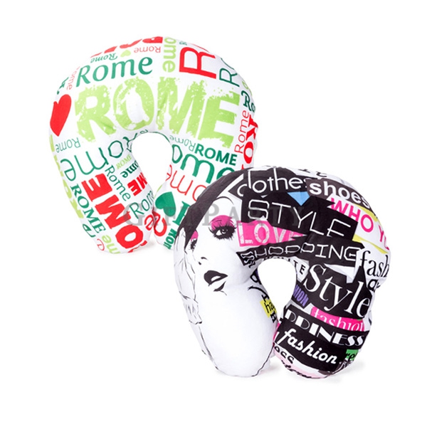 Customized U-shaped pillow, neck pillow, no zipper super soft short plush double-sided full-color su
