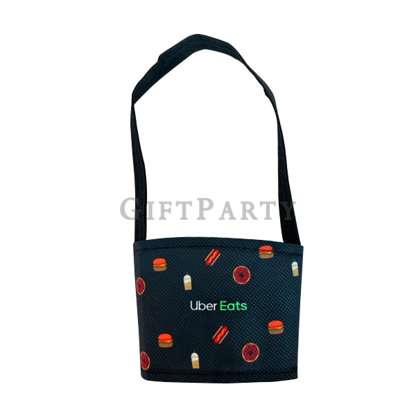 Advertising gifts, promotional gifts, customized environmental gifts, coffee cup holders,不織布飲料提袋全彩印刷