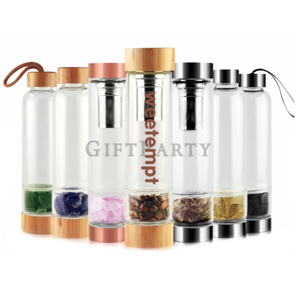 Crystal water bottle,能量水晶水瓶,靈修,心靈老師,粉晶,紫水晶,茶晶,黃水晶,黑曜石