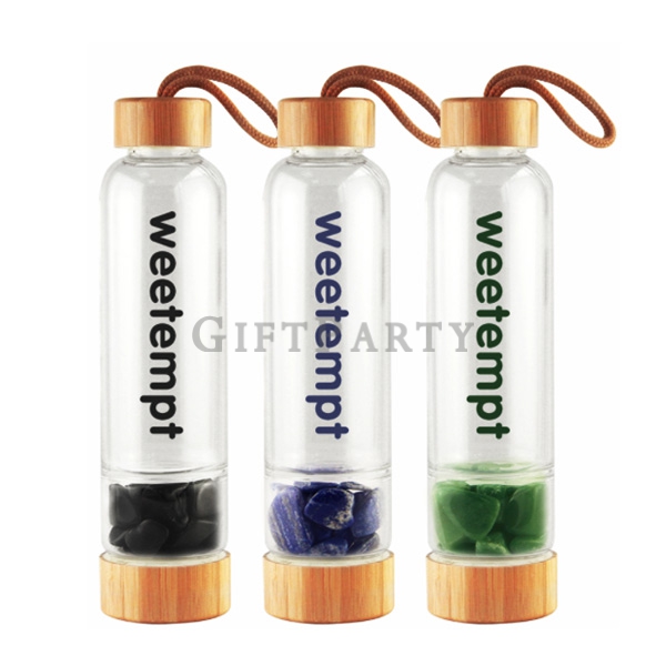 Crystal water bottle,能量水晶水瓶,靈修,心靈老師,粉晶,紫水晶,茶晶,黃水晶,黑曜石