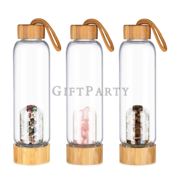 Crystal Water Bottle,Crystal Healing Water Bottle, Quartz Crystal Water Bottle,Crystal water bottle,