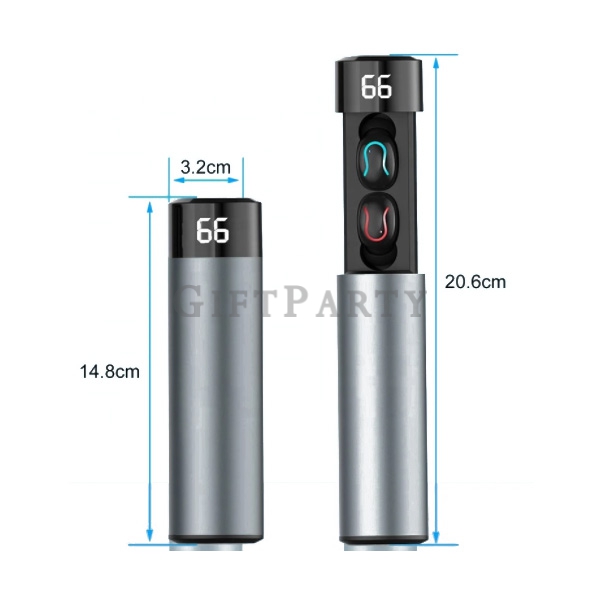JM2342190BT-金屬顯屏伸縮藍芽耳機,Metal display telescopic Bluetooth headset,