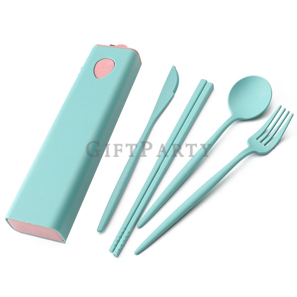 Wheat tableware set,禮品,贈品,環保餐具組,小麥餐具組四件組抽拉盒