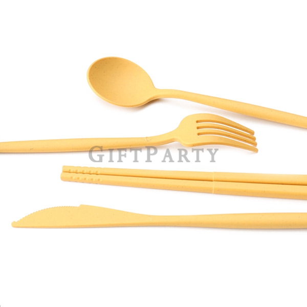 Wheat tableware set,禮品,贈品,環保餐具組,小麥餐具組四件組抽拉盒