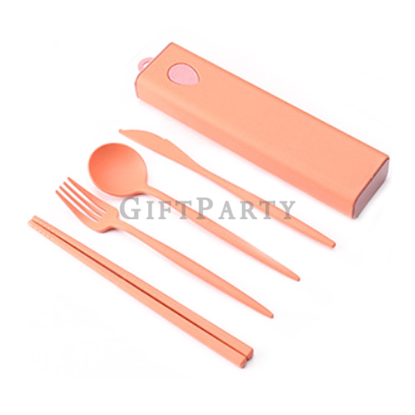 Wheat tableware set,禮品,贈品,環保餐具組,小麥餐具組四件組抽拉盒