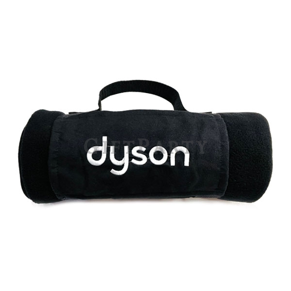 Customized Logo  Rolled Travel Blanket With Carry Strap roll up,客製捲毯冷氣毯0