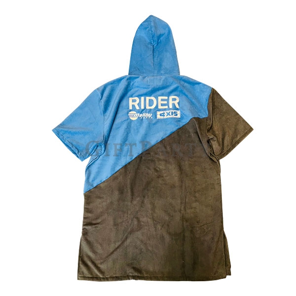 Custom surf poncho,毛巾衣,刺繡毛巾衣, 毛巾布斗篷, 專業滑水衣客製, 潛水毛巾衣, 北禮贈品, 棉質毛巾衣