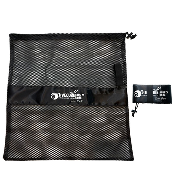 Submarine garbage bags,海廢束口袋,大容量折疊網眼束口袋海廢環保束口袋3