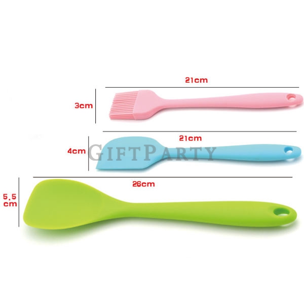 Colored kitchen utensils silicone 10-piece set,彩色廚具硅膠矽膠10件套