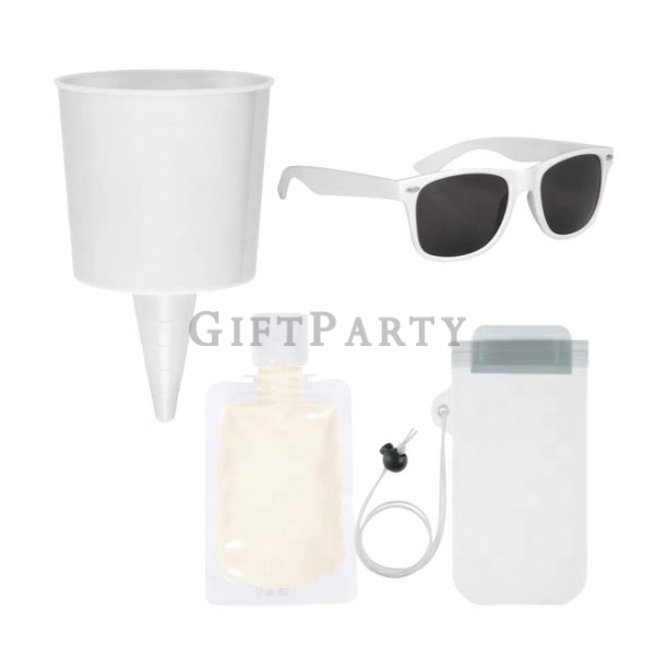 啤酒禮品,啤酒贈品,啤酒紀念品,旅遊贈品,海灘四件套(杯架,墨鏡,潔手液,防水手機套)4