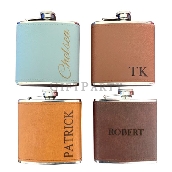 stainless steel hip flask, hip flask, leather hip flask,皮革不鏽鋼酒壺6oz,威士忌贈品,酒壺,皮革酒壺