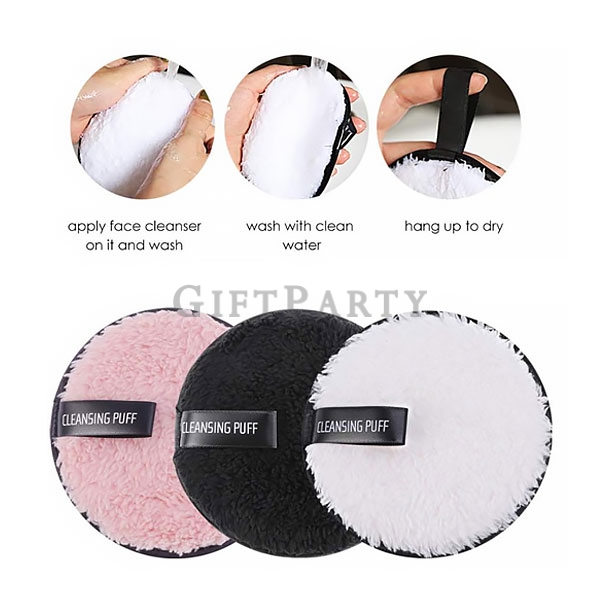 Makeup Remover Pads OEM brand,清水缷妝,洗臉粉撲,缷妝粉撲超細纖維缷妝墊2