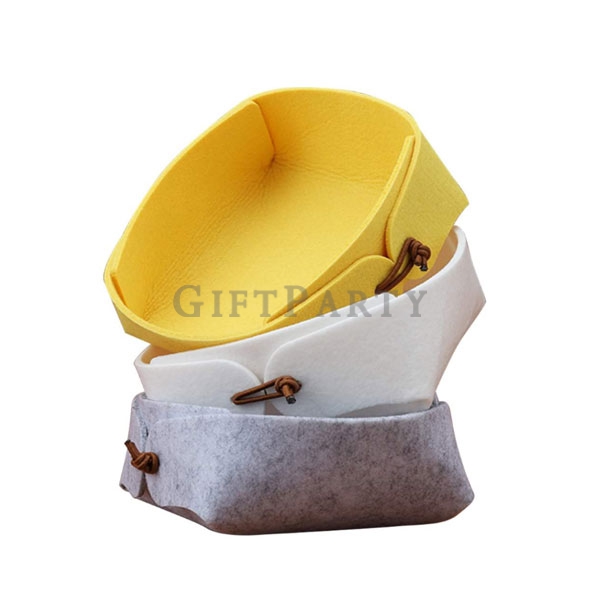 Wool Felt Desktop Sundries Storage Bin Box,禮品,客製化禮品,企業贈品,銀行贈品,廣告贈品,毛氈收納盒