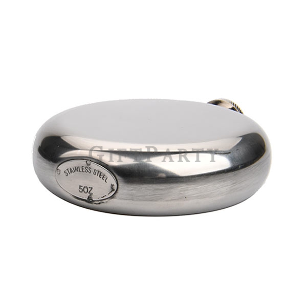 Stainless steel hip flask round shape 5oz,酒壺,5oz酒壺,圓型不鏽鋼酒壺5oz