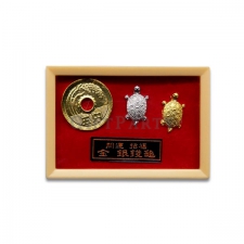 Gold, silver, money, turtle, gold coin gift set
