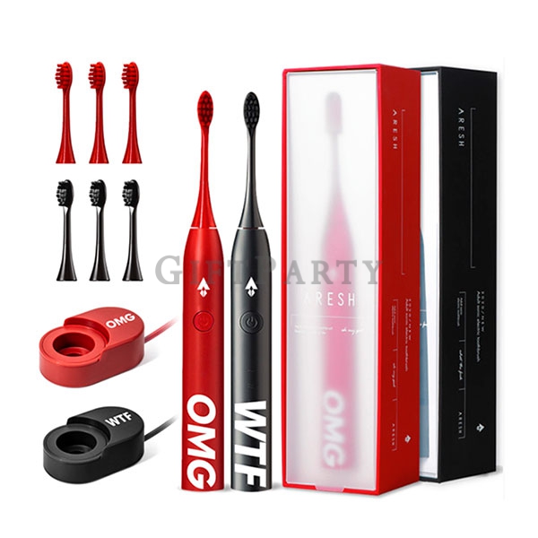 Electric toothbrush,360-度聲波電動牙刷-USB-充電旅行聲波振動牙刷