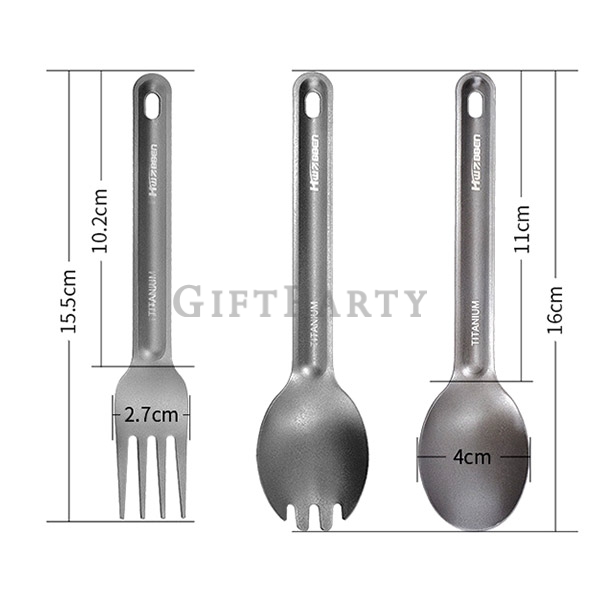 露營餐具,Outdoor Flatware Sets Camping Tableware,Outdoor camping titanium tableware set, titanium tablew