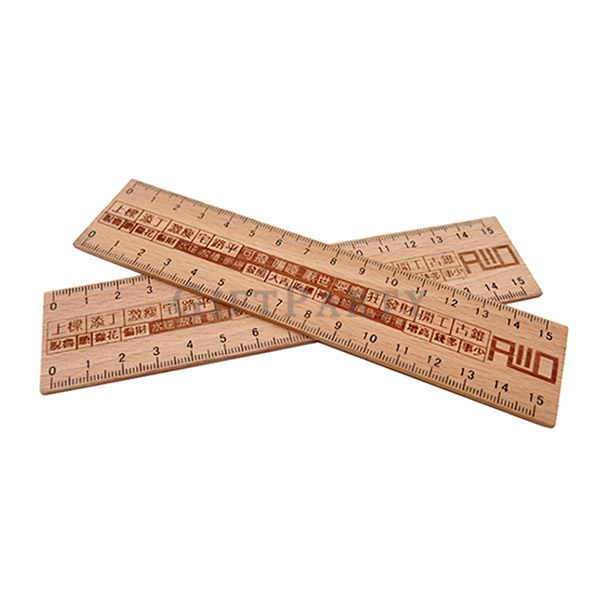 Wooden ruler 15cm,木尺15cm,廣告尺,客製木尺