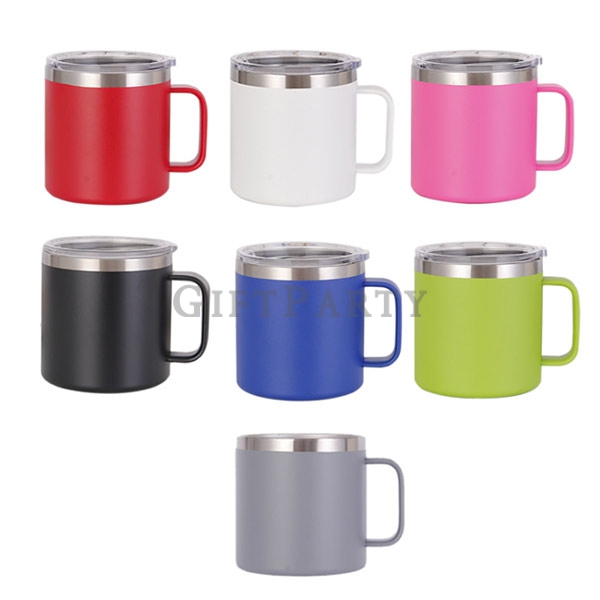 Double wall stainless steel mug  coffee mugwith different lids 14oz,不鏽鋼保溫杯馬克杯14oz2