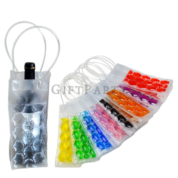 PVC Hot And Cold Ice Gel Bag Wine Pack Top Bottle Cooler Wine Cooler Wrap,紅酒香檳PVC凝膠保冰袋4