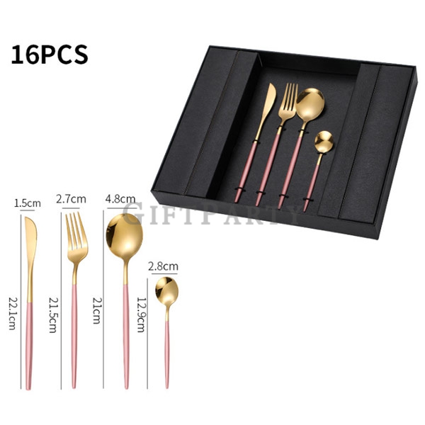 Portuguese tableware  set 16-piece gift box,不鏽鋼餐具組16件套禮盒