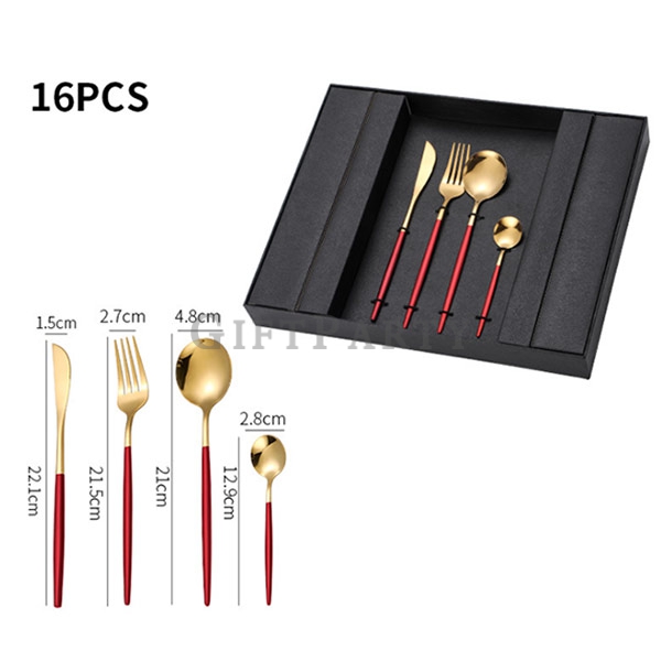 Portuguese tableware  set 16-piece gift box,不鏽鋼餐具組16件套禮盒