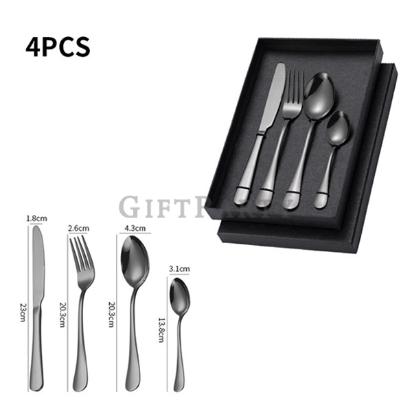 Western food stainless steel tableware set 4 pieces gift box,禮品,贈品,紀念品,餐不鏽鋼餐具組4件禮盒