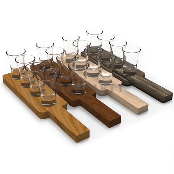 shot glass with wooden holder,shot杯木托組,烈酒杯套裝,酒吧贈品,客製化酒杯,企業禮品