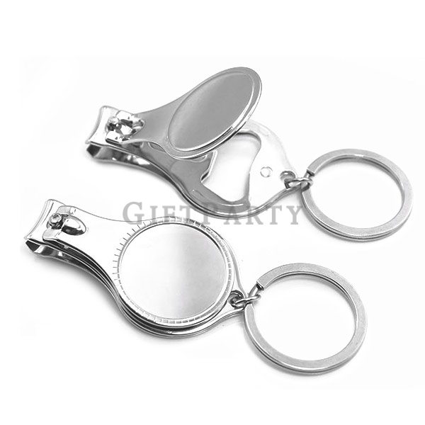 Bottle opener nail clipper key ring,開瓶器指甲剪鑰匙圈,選舉贈品,廣告贈品,